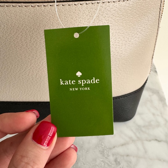 New With Tags! Kate Spade Rachelle Berkeley Lane Satchel - Beige/Black - Picture 5 of 9